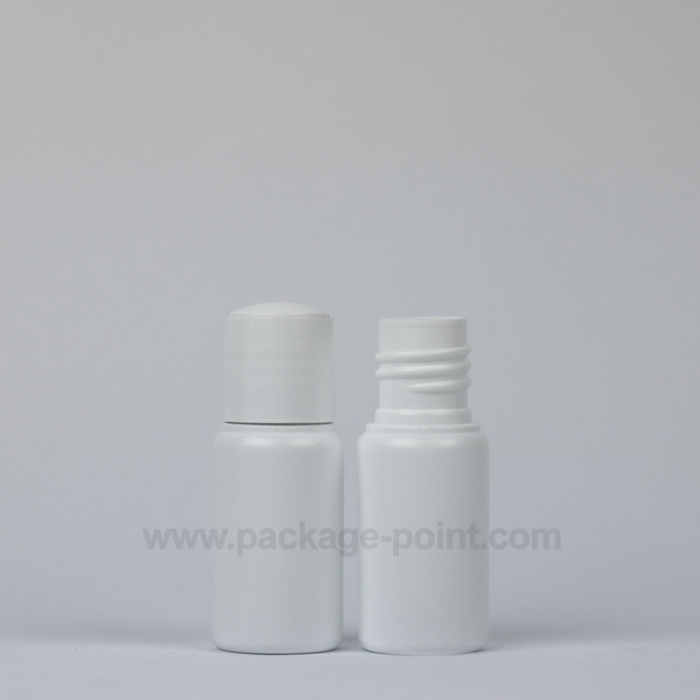 12ml Cylindrical HDPE Bottle